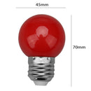 Colorful Globe Light Bulb E27 3W SMD2835 LED Lamp Bar Home Decor (Red) Newly