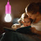 LED Hanging Light Bulb Battery Powered Colorful Pull Cord Bulbs (Rose Red) Newly