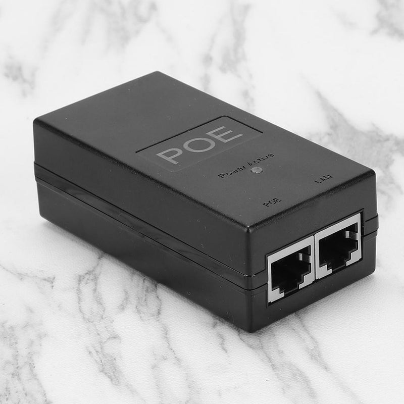 10Pcs 24V 0.5A 24W Desktop POE Power Injector Ethernet Adapter Surveillance