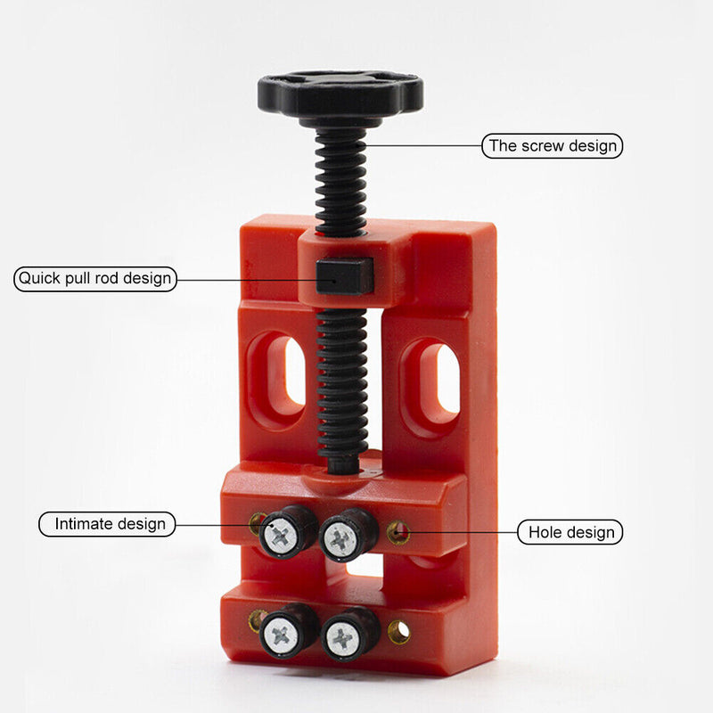 Walnut Watch Carve Bench Clamp Parallel Sculpture Craft Fix Plier (Red) Newly