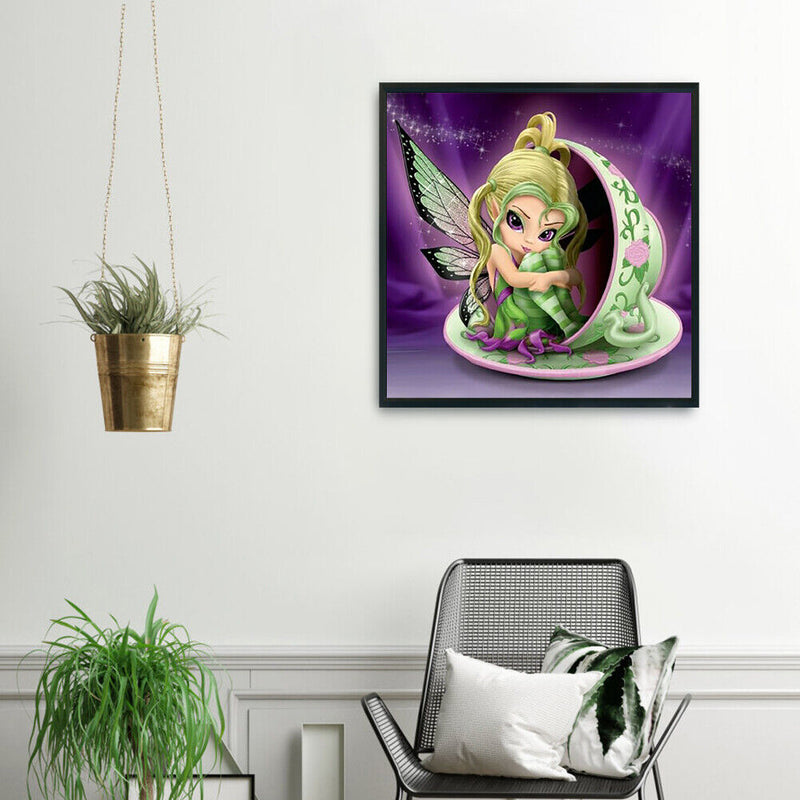 Rhinestone Kit DIY Big Eyes Elf 5D Full Round Drill Diamond Painting (B987)