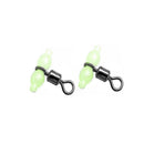 20x Luminous 3 Way Fishing Rolling Swivels Fishhook Lure Line Connector (2)