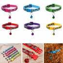 Camouflage Necktie Camo Bell Necklace Pet Collar Kitten Chain Neck Strap