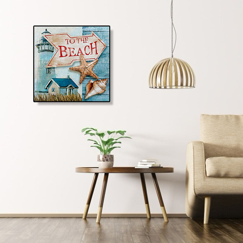 5D DIY Full Drill Diamond Painting Beach Embroidery Mosaic Craft Home Decor Kit