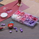 200pcs/box Retro Octagon Fire Painting Pills Sealing Wax Grain Beads (C)