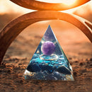 Crystal Energy Generator Pyramid Healing Stone Positive Energy Collect (D) Newly