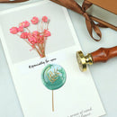 Round Wax Sealing Stamp Head Fats Flowers Copper Stamps Gifts Making Tools