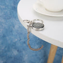5pcs Zinc Alloy Rhinestone Folding Table Edge Handbag Hook Hanger (KD17)