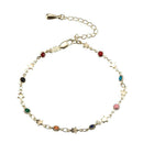 Fashion Women Zircon Star Sun Foot Chain Barefoot Anklet Casual Jewelry