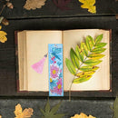 DIY Flower Special Shaped Diamond Painting Leather Tassel Bookmark Crafts