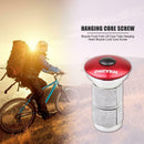 Mountain Bicycle Hanging Core Expansion Screws Bike Headset Top Cap (Red) A