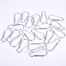 20Pcs Aluminum Carabiner Snap Spring Clip Hook Hanger Keychain Outdoor Hiking