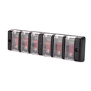6 Gang Switch Panel Red Button Waterproof Car Circuit Breaker Red LED S1683