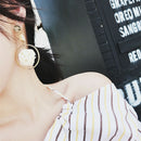 Fashion Handmade Wood Bamboo Circle Weave Dangle Earrings Drop Earrings JC&k
