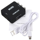 Mini HDMI to RCA Composite Video Audio AV Adapter Converter Adapter 720P 10