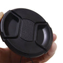 52mm New Center pinch snap on Front Lens Cap Protect Cover for Canon Nikon Sony/