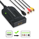 HDMI to Male AV CVBS Famale S-video Audio Video Converter Video Box for HDTV