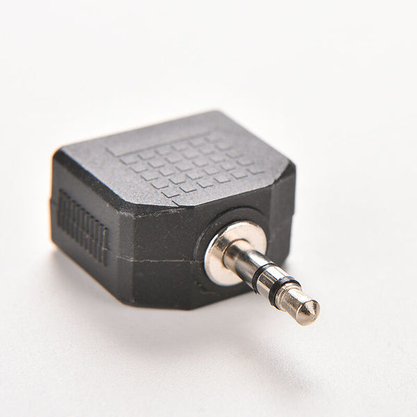3.5mm Stereo Y Splitter Audio Adapter - 1/8" Male Plug to 2 Dual Female Jacks ES