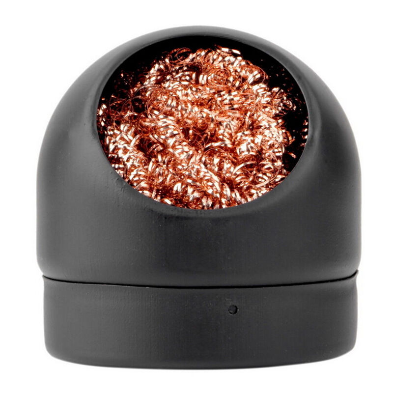 Non-toxic Soldering Solder Iron Tips Clean Cleaner Steel Wire With Stand Set  Gw