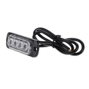 12-24V 4-LED 4W Car Truck Emergency Warning Flash Strobe Light Bar Lamp White