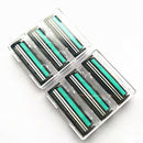 15xTravel Set Handle Shaving Razor Replaceable Safety Razor Double BladeS Hn
