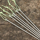 6Pcs/Lot Titanium Alloy Tent Peg Round Thicken Stake Nails For Tent Camping