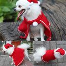 Christmas Dog Cloak Hat Set Pet Dog Coat Cape Dog Clothes Puppy ApparelB Hn