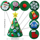 Novelty Christmas Xmas Decoration Felt Tree With Snowman Sacks Stocking Hanging