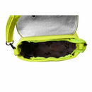 Mini Owl Print Pattern Courier Bag Schoolbag PU Leather Case Wallet, Fluore