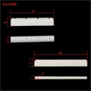 High quality Buffalo Bone Bridge Saddle Nut Slotted for Ukulele Uke Gui JR
