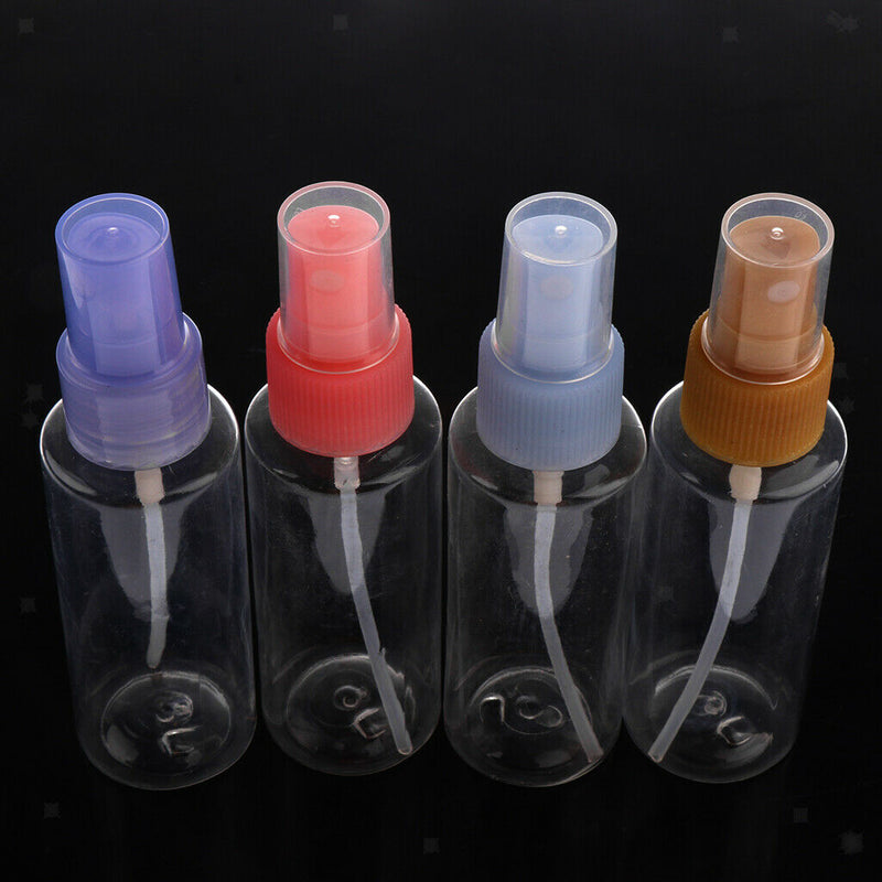4 Pcs 50ml Plastic Spray  Bottle Pump Makeup Cosmetic Perfume Lotion