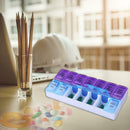 14 Grids 7 Days Weekly Pill Case Medicine Dispenser Pill Box Splitters