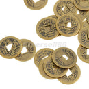 100PCS Feng Shui Chinese Coins Lucky Coins for Fortune Health 23mm Yongzheng