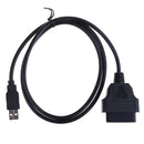 16Pin OBDII to USB port charger adapter cable connector diagnostic tool BX