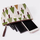 5X(Women Plaid Travel Cosmetic Bag Makeup Bags Handbag Female Zipper Purse Q3P9)