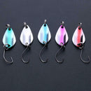5pcs 3.0g/5cm Colorful Metal Hard Spoon Sequin Fishing Lures Copper Baits
