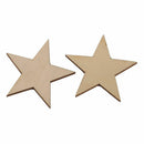 25 Pcs Natural Unfinished Blank Wood Wooden Stars Star DIY Decor Crafts-, 2019