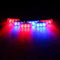 1 Set  6X 3LED Red And Blue Car Dash Flash Flash Emergency Police Warning Lights