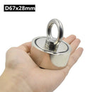 D67X28Mm Strong Neodymium Magnet Double Side Search Magnet Hook Super Power