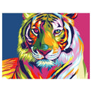 Digital Painting Colorful Tiger Animals Diy Painting By Numbers Kits Paint
