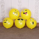10x 12inch  balloons expression yellow latex balloons for party wedding ME
