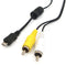 Micro USB Male to 2 RCA-AV Adapter Audio Video Cable for Android Mobile-Phone
