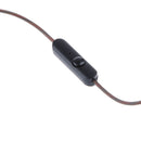 5Pack 3.5mm Right Angle Plug Audio Cable Cord with Mic for Earphone Earpiece