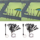 40Pcs Mini Street Light Post Models Streetlight for Modeling HO OO Scale
