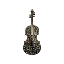 Hot Novelty Unisex Personality Punk Rhinestone Violin Brooch Pin Accessories