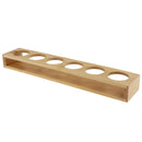 Bamboo Holes Glass Holder Cocktail Cup Party Cup Rack Stand 6 Holes Straight