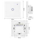 WiFi Smart Wall Touch Light Switch Support Voice APP Remote Control (1C) A