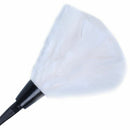 1pc Fashion Turkey Feather Duster with Black Plastic Handle Cleaning Tool(w