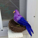 Artificial Small Feathered Foam Birds DIY Home Decor Photo Props Colorful