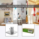 4pcs Stainless Steel Bathroom Hook Rustproof Self-adhesive Home Wall Hanger